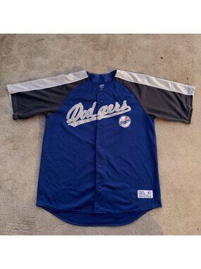 Vintage Dynasty MLB Los Angeles Dodgers Men's Baseball Jersey Blue Sz XL